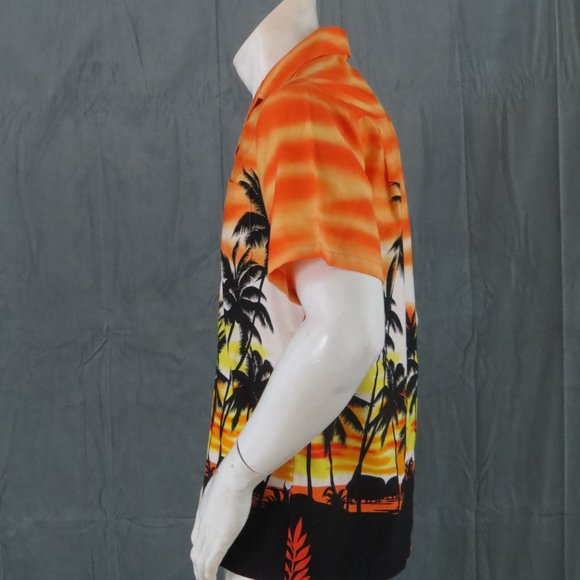 Modern Aloha Republic Hawaiian Shirt - Sun Set Design - Men's Small - Unworn ! - Picture 6 of 9